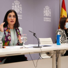 La ministra de Sanidad, Carolina Darias, y la secretaria de Estado de Sanidad, Silvia Calzón.