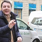 Matteo Renzi, ayer, en Florencia.