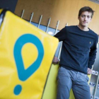 Óscar Pierre, en la sede de Glovo en Barcelona.