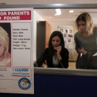 Un cartel de María, en la oficina de la oenegé Sonrisa de Niño, en Atenas.