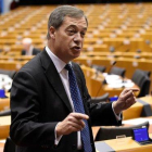 Nigel Farage en el Parlamento Europeo.