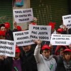 Protesta de agricultores de Teruel por una modificación de la PAC