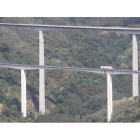 Tramo de autovía del noroeste en la zona del Bierzo oeste.