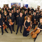 Los integrantes de la Orquesta Sinfónica Oviedo Filarmonía. OFIL