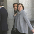 La alcaldesa de Barcelona, Ada Colau, a su llegada al Tribunal Supremo.