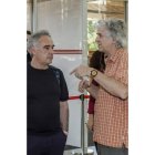 Adrià y Arsuaga conversan animadamente. SANTI OTERO