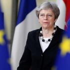 Theresa May, en un Consejo Europeo