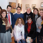 Foto de familia de los artistas que participan en la exposición de la Fundación Vela Zanetti