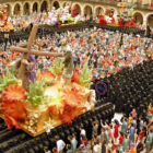 Detalle del Nazareno, en la Plaza Mayor