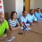 Los profesores jordanos y la coordinadora del proyecto en el Campus, durante la presentación. DL