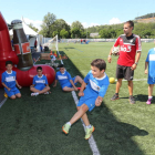 Los niños ya disfrutan del campus en Compostilla.