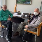 Joaquín Díaz y José Antonio Prada, ayer, en la presentación. DL