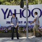 Entrada de la sede central de Yahoo en la localidad californiana de Sunnyvale.