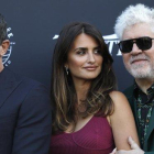 Antonio Banderas, Penélope Cruz y Pedro Almodóvar, en Cannes.