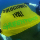 Protesta por la contaminación de los océanos. MG