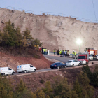 Imagen del accidente que se cobró la vida de cuatro personas e hirió a otras dos.