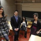 Los últimos cinco alumnos con mejor expediente en las titulaciones de Económicas.