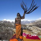 Un monje ‘Sadhus’, en el templo de Muktinath.