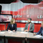 Germán Gavela, Pablo Fernández, Roberto Núñez y Joaquín S. Torné en la tertulia.