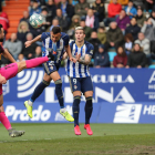 Franco Russo, durante el partido contra el Tenerife en El Toralín. LUIS DE LA MATA