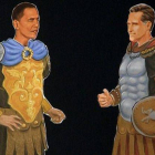 Para intentar animar la carrera hacia la Casa Blanca, una editorial de Estados Unidos ha creado una serie de prendas de papel recortables para vestir a los muñecos de Obama y Romney.