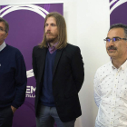 Los tres candidatos: Jean Pierre Lohre, Pablo Fernández y Nicanor Pastrana. WIFREDO GARCÍA