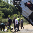 Imagen de uno de los últimos accidentes de tráfico ocurridos en la provincia.