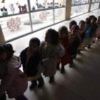 Niños en una escuela infantil de León.