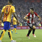 Aduriz, el gran protagonista del partido.