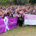 Marcha contra la violencia machista en el Baix Llobregat.