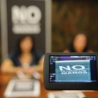 Teresa Gutiérrez durante la presentación de la campaña «No te laves las manos».
