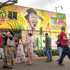Mural dedicado a la cantante Celia Cruz en Miami. EFE/EPA/CRISTOBAL HERRERA-ULASHKEVICH