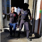 Momento de la detención de Izquierdo Trancho. POLICÍA NACIONAL