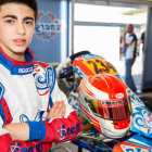 David, en boxes antes de salir a disputar la final en Portimao.