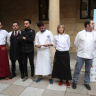 La iniciativa gastronómica se abrió ayer en el Palacio de los Guzmanes, que se vistió de gala para la ocasión. RAMIRO