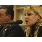 La ex primera dama de Honduras, ayer en León.