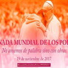 Cartel de la I Jornada Mundial contra el hambre celebrada por la Iglesia Católica.