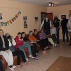 Los refugiados de Ucrania llegados a Cistierna, ayer. CAMPOS
