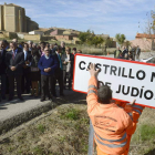 La consejera de Cultura, Josefa García Cirac, y otras autoridades, ayer, en el cambio de nombre.