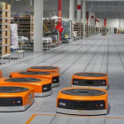 Sistema de gestión de paquetería mediante robots en las instalaciones de Amazon en Castellbisbal.