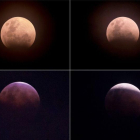 Imágenes del eclipse de enero del año pasado lunar visto desde Yakarta (Indonesia).