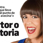 Víctor Palmero, en la portada de Teletodo, caracterizado como Alba en La que se avecina.