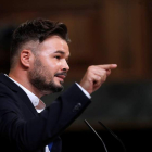 El portavoz de ERC en el Congreso, Gabriel Rufián. EMILIO NARANJO