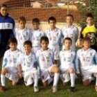 Formación del equipo del CF Peña B que milita en el grupo 2 de la 2.ª División Provincial Benjamín