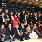 Imagen de todos los premiados en los Goya de este año