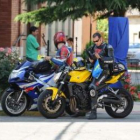 Las motos recorrieron las calles de Veguellina durante todo el fin de semana.