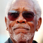 Morgan Freeman posa en el festival de Dauville, donde le rindieron un emotivo homenaje el pasado septiembre.