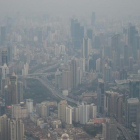 Contaminación en un barrio residencial de la ciudad china de Shanghái.
