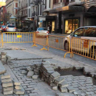 La reforma de Ordoño II ha comenzado por el carril izquierdo del tramo más cercano a la Plaza de Guzmán.