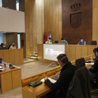 Pleno de hoy en el Ayuntamiento de Villaquilambre. FERNANDO OTERO